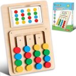 Wooden color matching puzzle Educational toy for kids