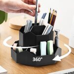 Rotating desk organizer 360° rotating office supply holder
